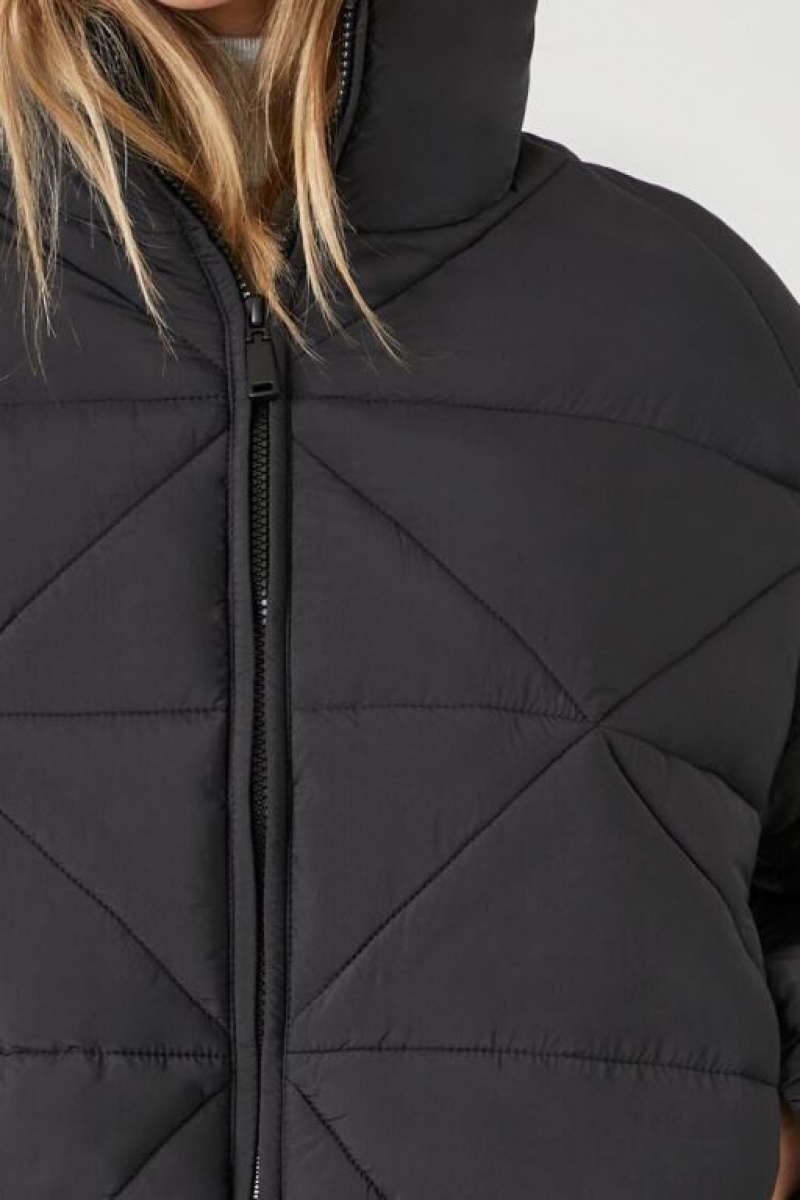 Chaqueta Acolchada Forever 21 Toggle Acolchado Puffer Mujer Negras | dHUc51bZGjY