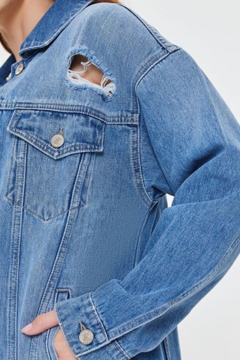 Chaquetas De Mezclilla Forever 21 Basic Denim Mujer Azules | 0t5OCGoCJrx