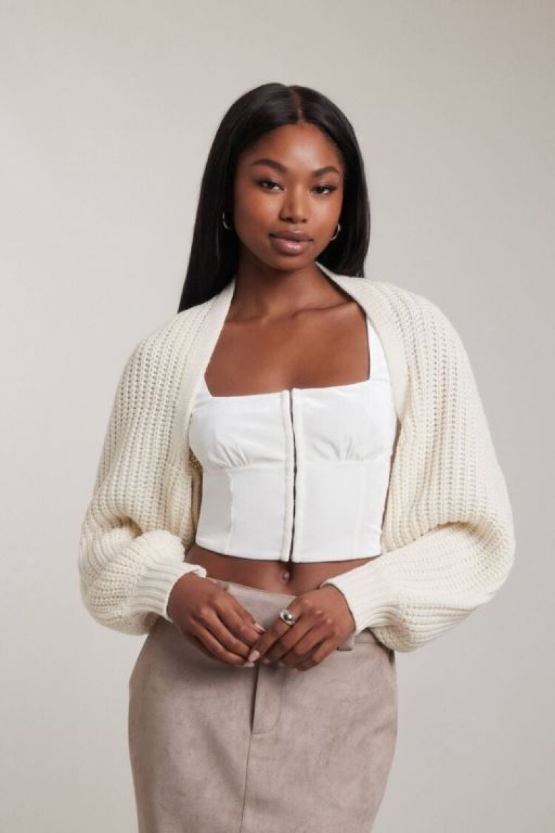 Cárdigan Forever 21 Batwing Open Front Mujer Creme | tmxNEBkmjqL