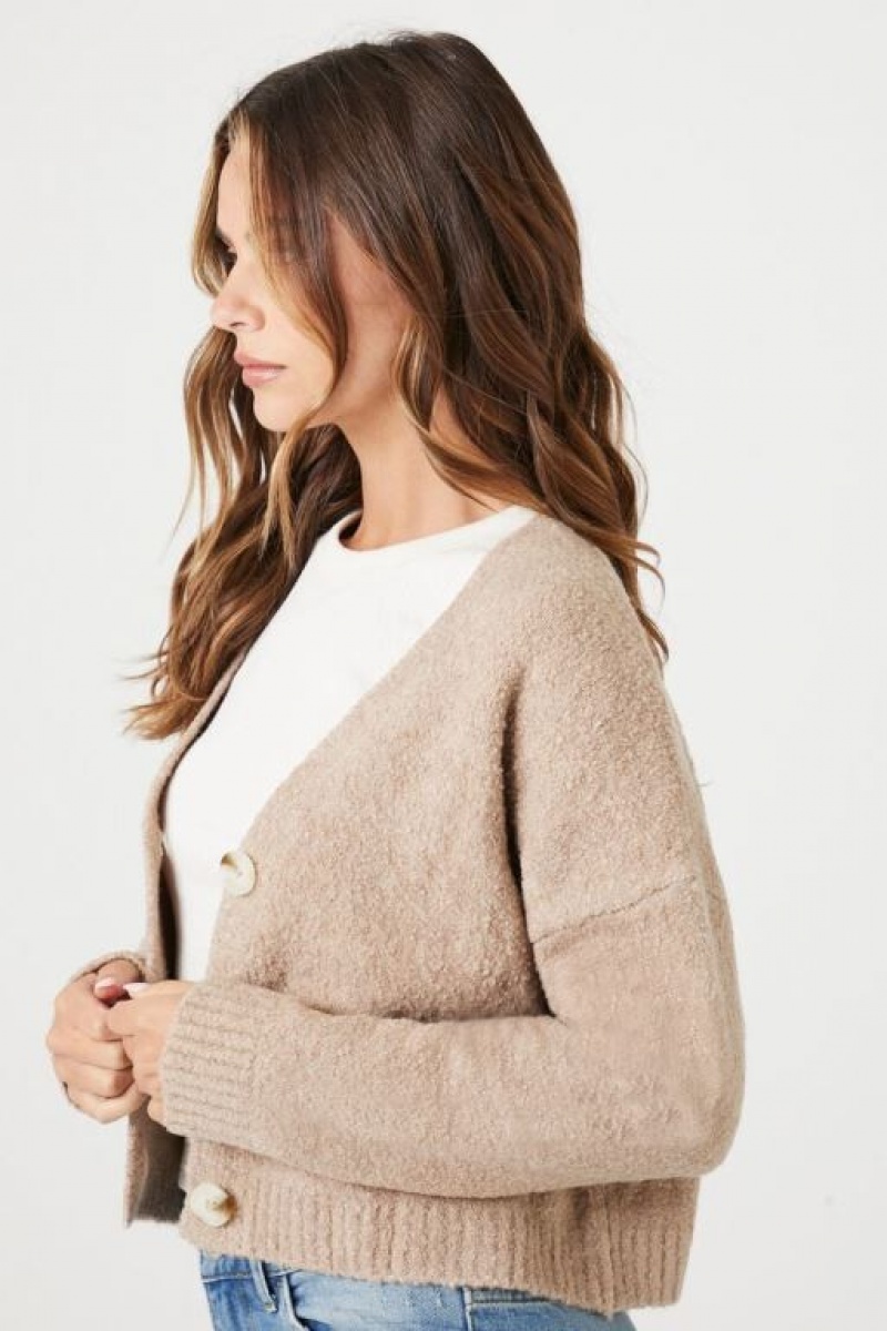 Cárdigan Forever 21 Boucle Knit Mujer Goat | CDkWZ25ayK8