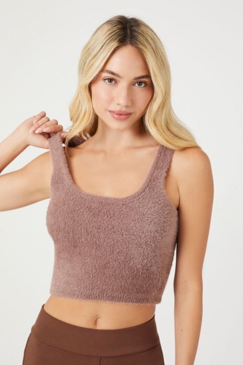 Cárdigan Forever 21 Fuzzy Set Mujer Beige Beige | RPladhhh83W