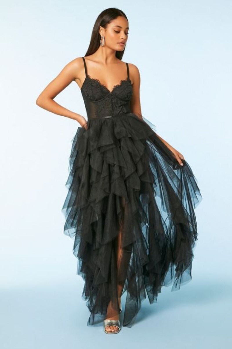 Falda Forever 21 Lace Mini Amp Tulle Maxi Set Mujer Negras | 41zYilQuBjh