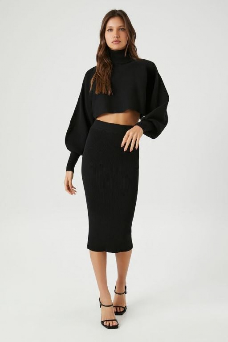 Falda Forever 21 Turtleneck Amp Set Mujer Negras | WyF6cDTbT2W