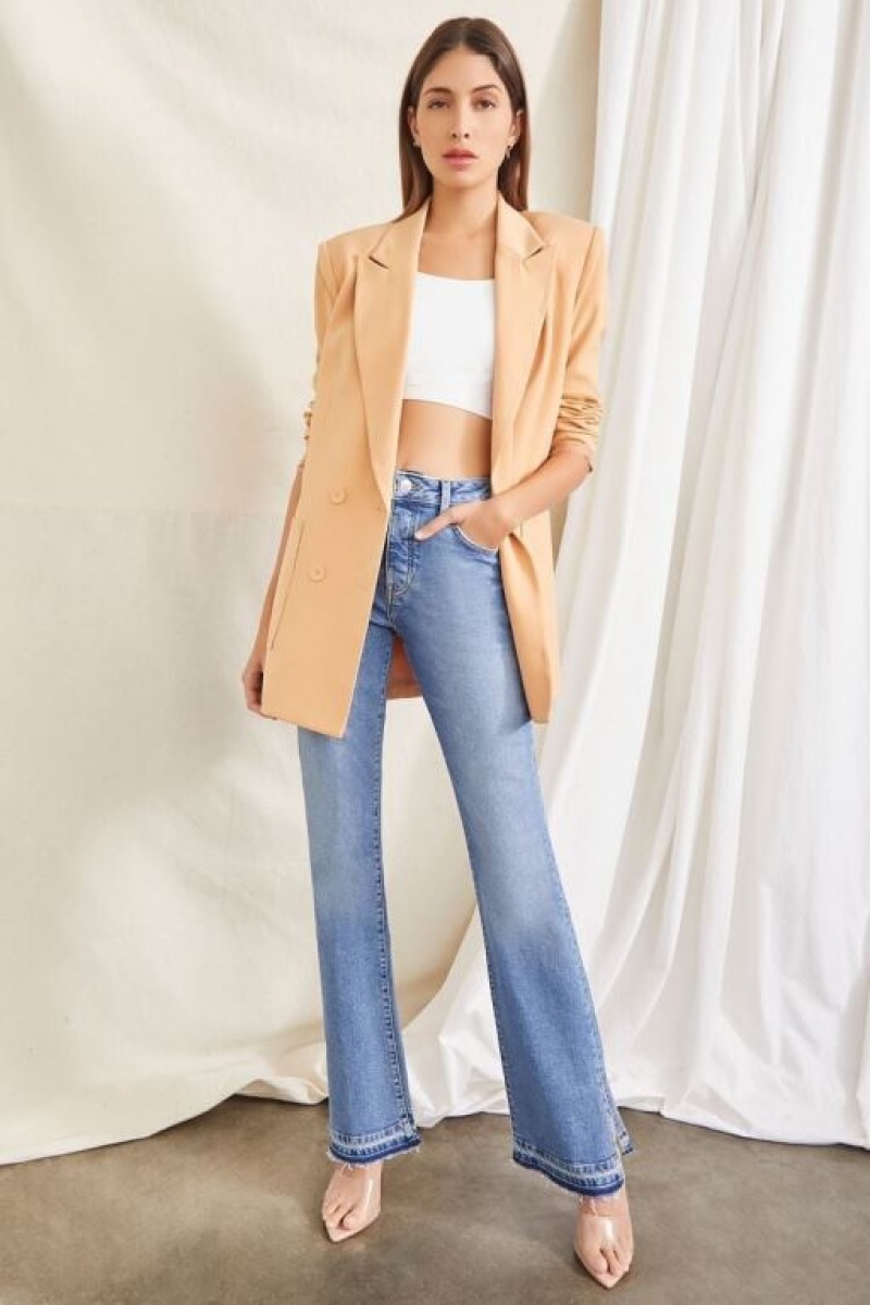 Jeans Forever 21 Bootcut Release Hem Mujer Azules | 2Y6Dydb5Fes