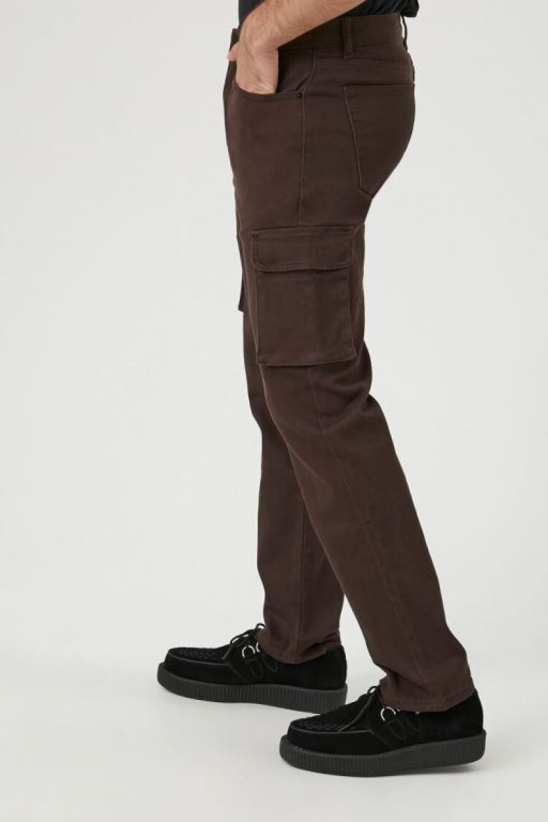 Jeans Forever 21 Cargo Directo Leg Hombre Marrones Oscuro | UcuRWrGIpFp