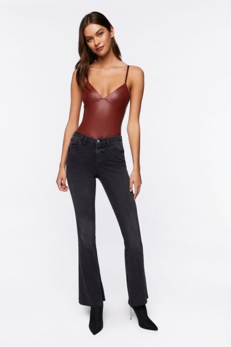 Jeans Forever 21 Curvy High Rise Bootcut Mujer Negras | dZkCvoqUjj8