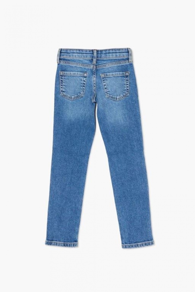 Jeans Forever 21 Distressed Girls Boys Niños Azules | 5z95YjY4lSQ