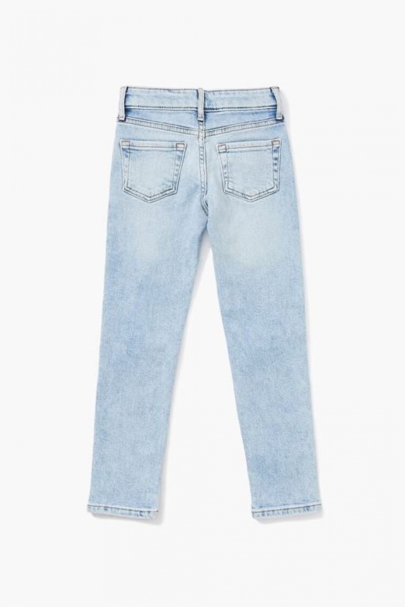 Jeans Forever 21 Distressed Girls Boys Niños Azules Claro | Ds3mtZBQwuo