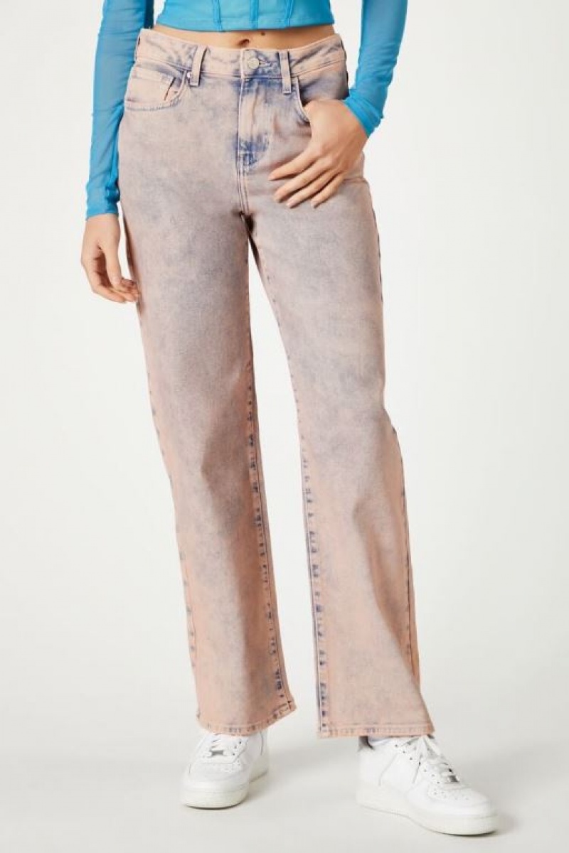 Jeans Forever 21 Distressed S Fit Mujer Rosas | kwuQTePeVQE