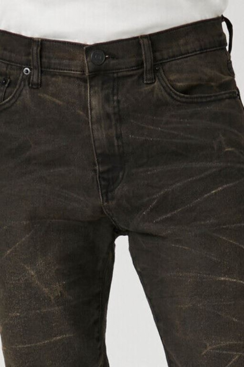 Jeans Forever 21 Distressed Slim Fit Hombre Marrones Oscuro | 18V0OORqwJl