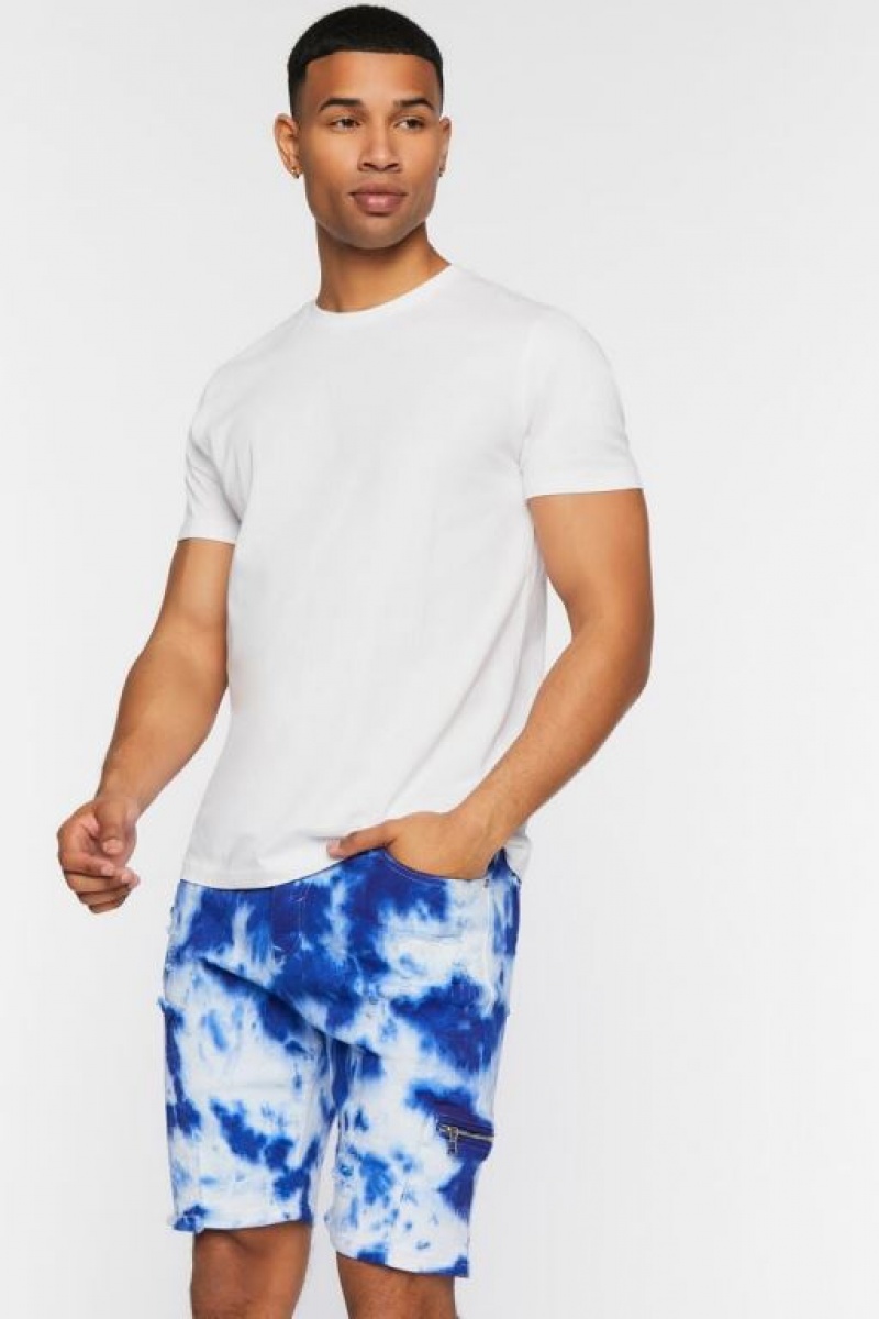 Jeans Forever 21 Distressed Tie Dye Denim Hombre Blancas Multicolor | dhXmIrtYZsB