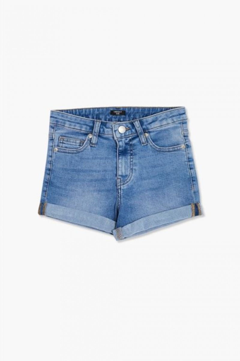 Jeans Forever 21 Girls Cuffed Denim Niños Azules | 1b8N1LjIKJs