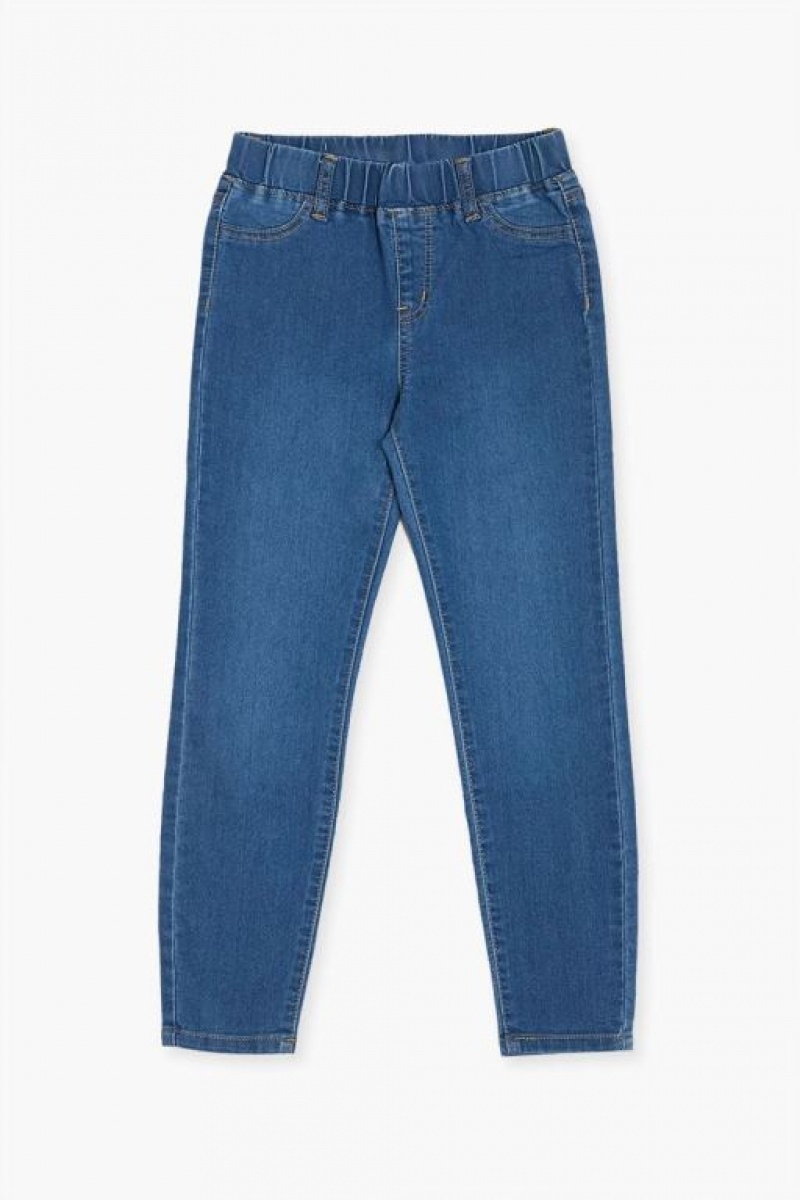 Jeans Forever 21 Girls Flaco Pull On Niños Azules | 0xhhhzvgfSp