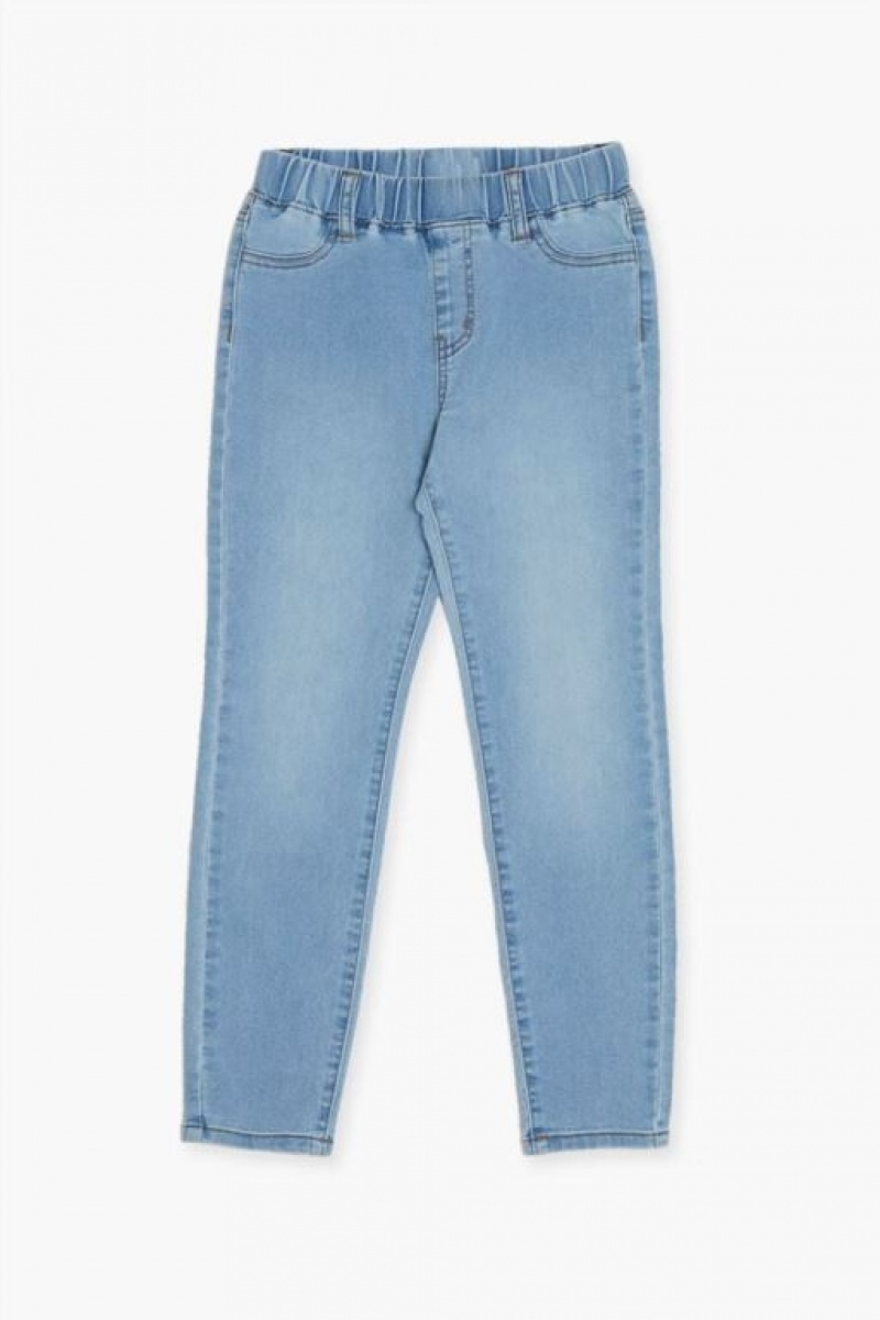 Jeans Forever 21 Girls Flaco Pull On Niños Azules Claro | x0uW6yXtVfB