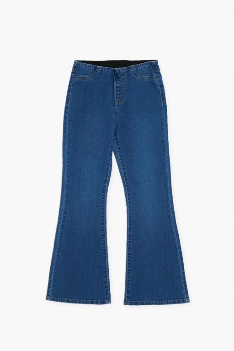 Jeans Forever 21 Girls Pull On Flare Niños Azules | PVmAbjcR4Ug