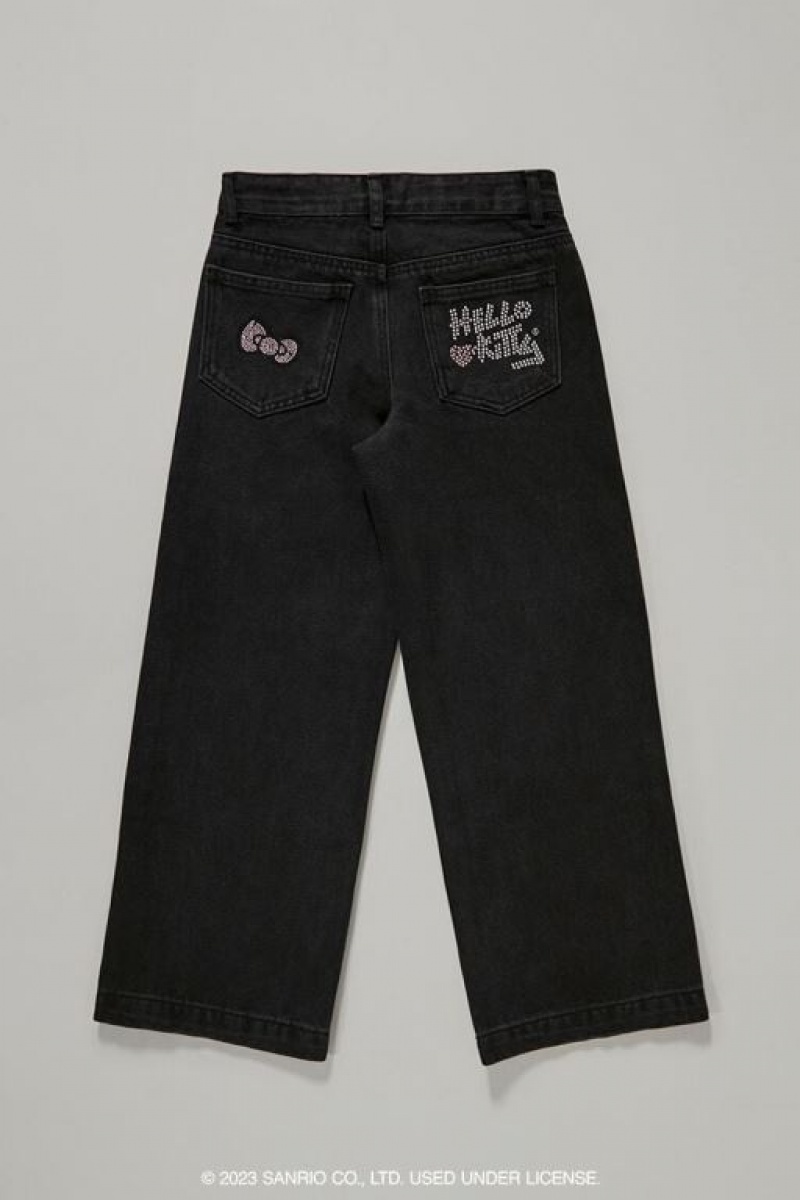 Jeans Forever 21 Girls Rhinestone Hello Kitty Niños Negras Multicolor | bHfX3n2y1JR