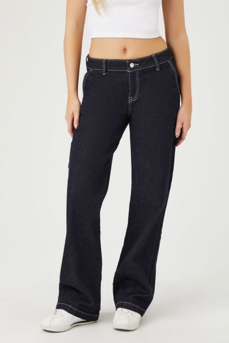 Jeans Forever 21 Gy High Rise Mujer Azules Oscuro | akNBOIBYIOW