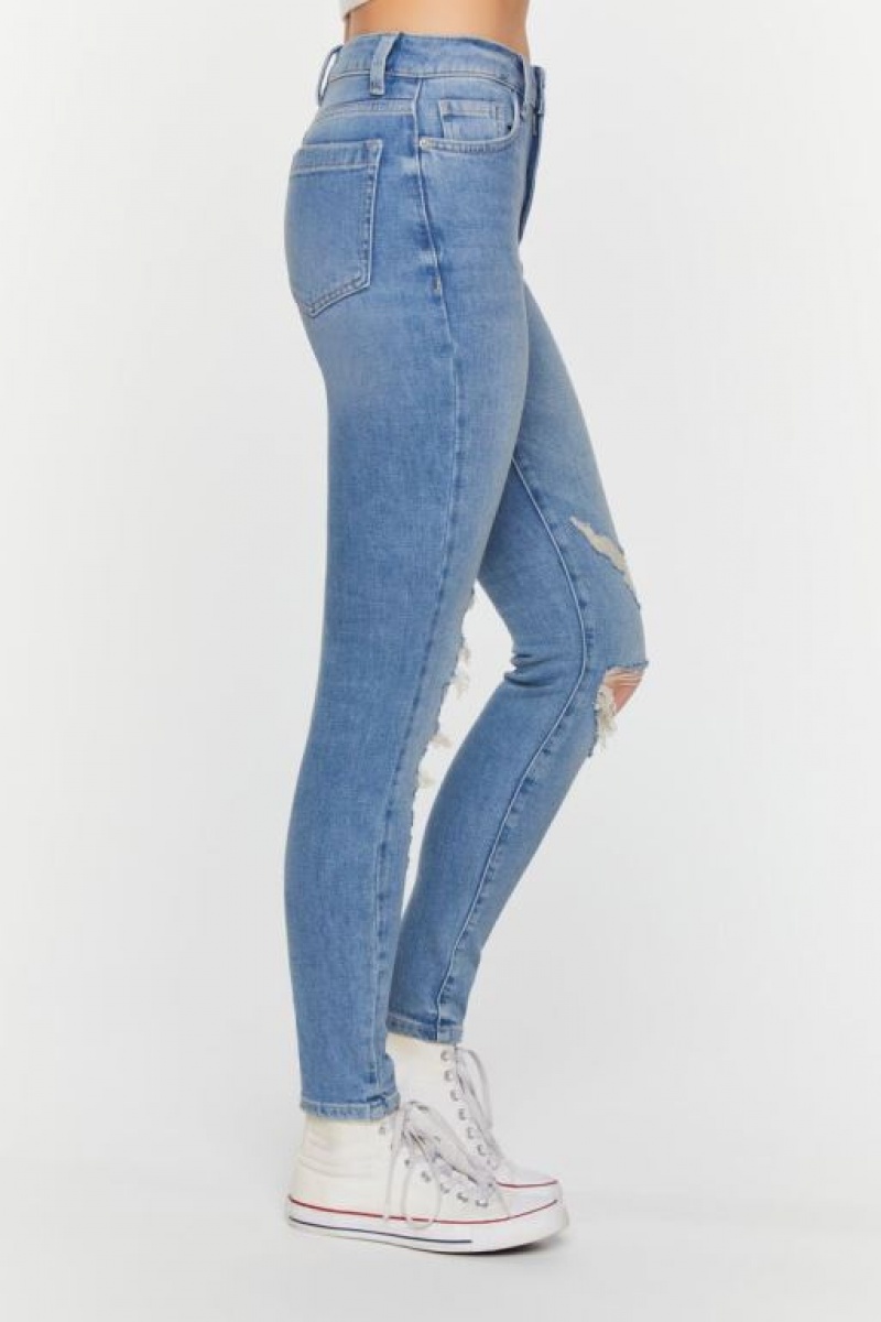 Jeans Forever 21 Hemp Flaco Mujer Azules | ol0JpagnpAI