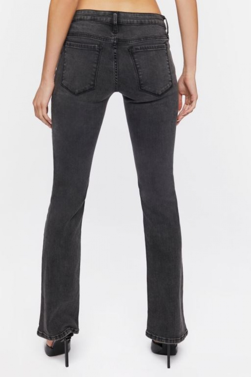 Jeans Forever 21 Low Rise Bootcut Mujer Negras | p6bnKcC2tUN