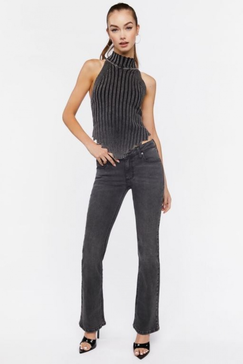 Jeans Forever 21 Low Rise Bootcut Mujer Negras | p6bnKcC2tUN