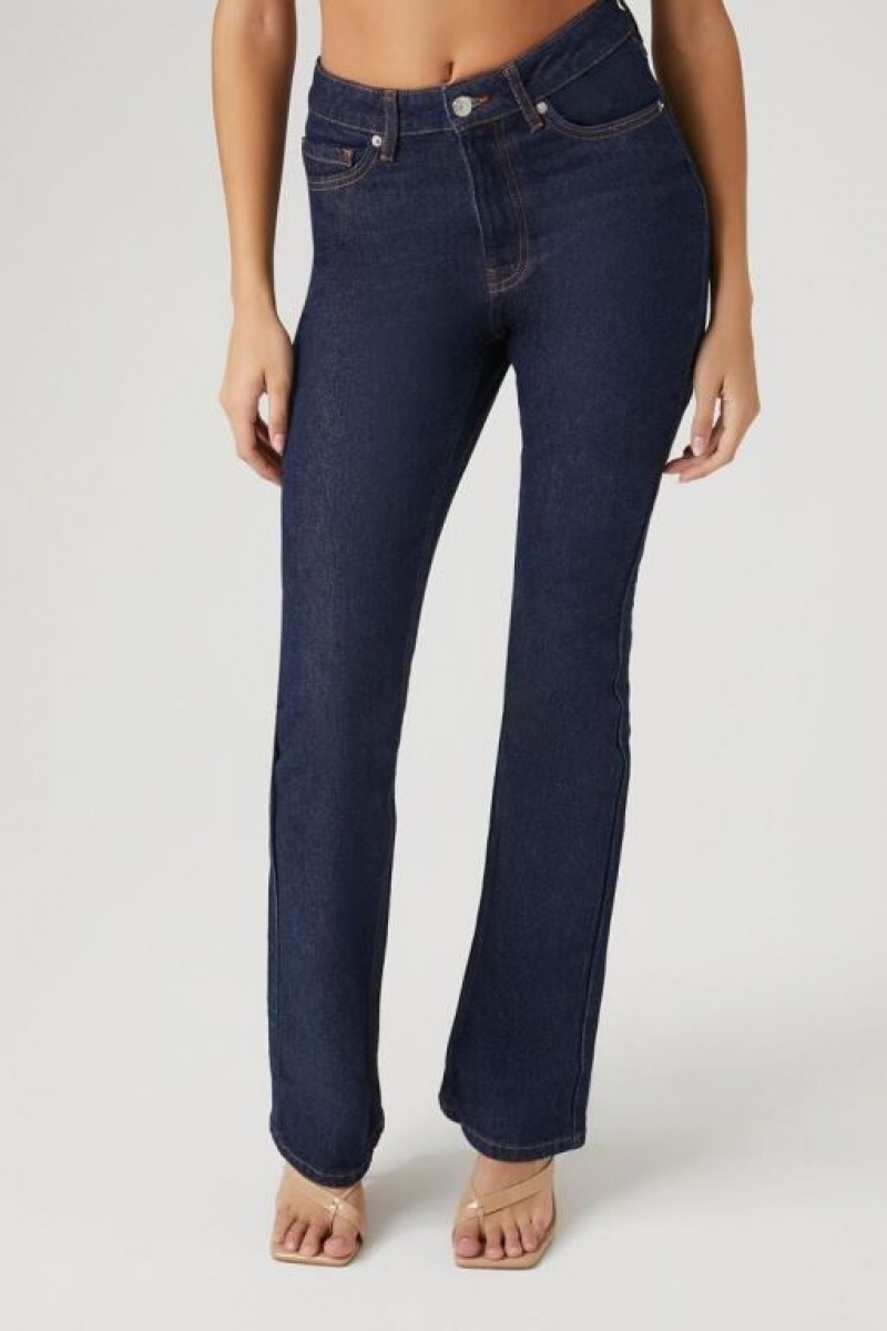 Jeans Forever 21 Mid Rise Bootcut Mujer Azules Oscuro | DSu1vutnTfZ