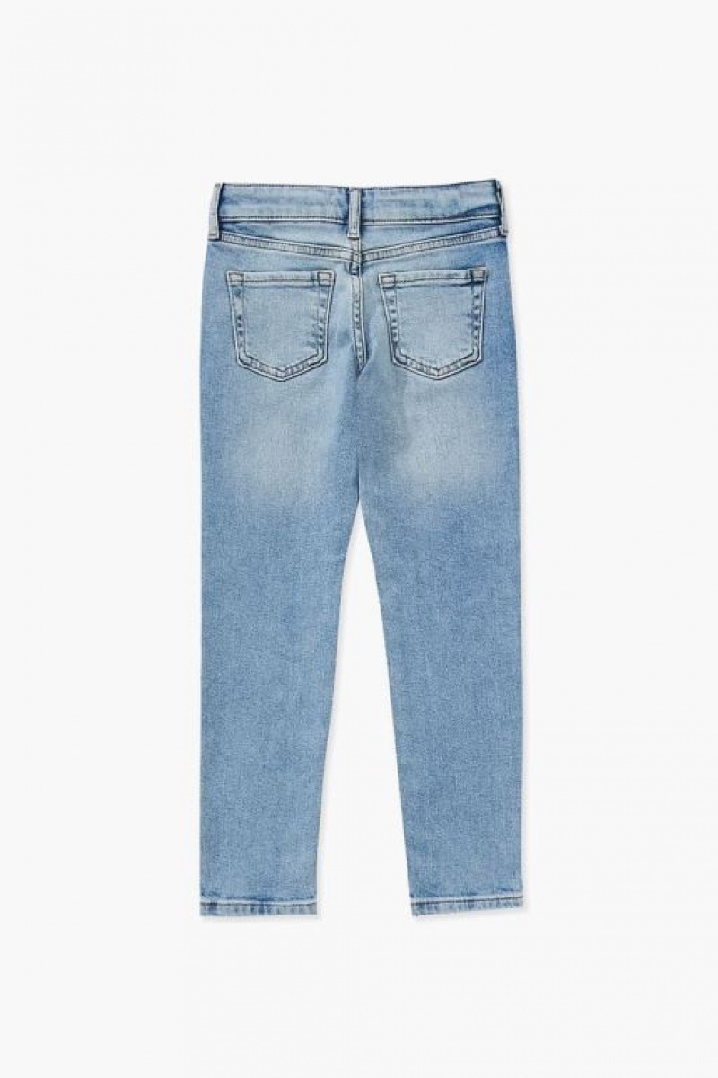 Jeans Forever 21 Organically Grown Cotton Girls Boys Niños Azules Claro | tThXzwcLpUD