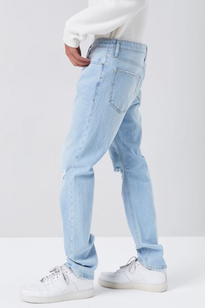 Jeans Forever 21 Premium Recycled Slim Fit Hombre Azules Claro | G9poAGEwu8G