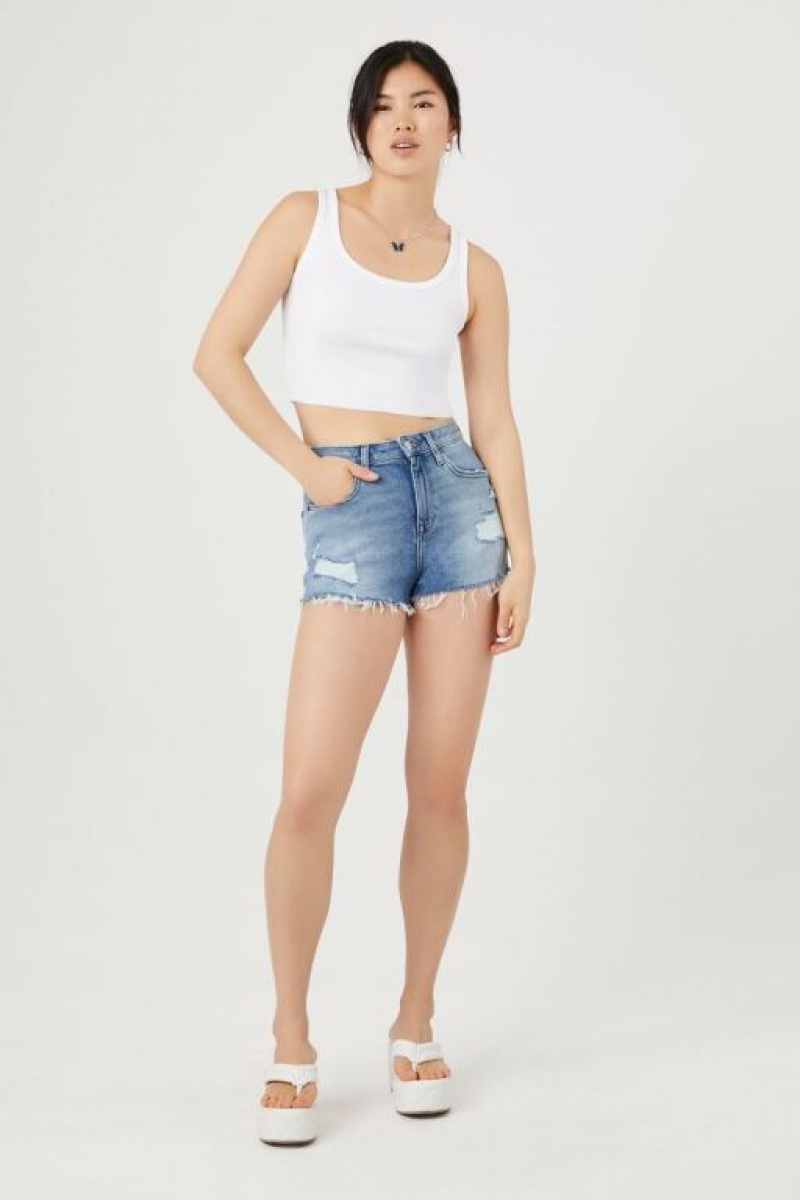 Jeans Forever 21 Recycled Cotton Denim Mujer Azules Claro | jLx8ORujsbw