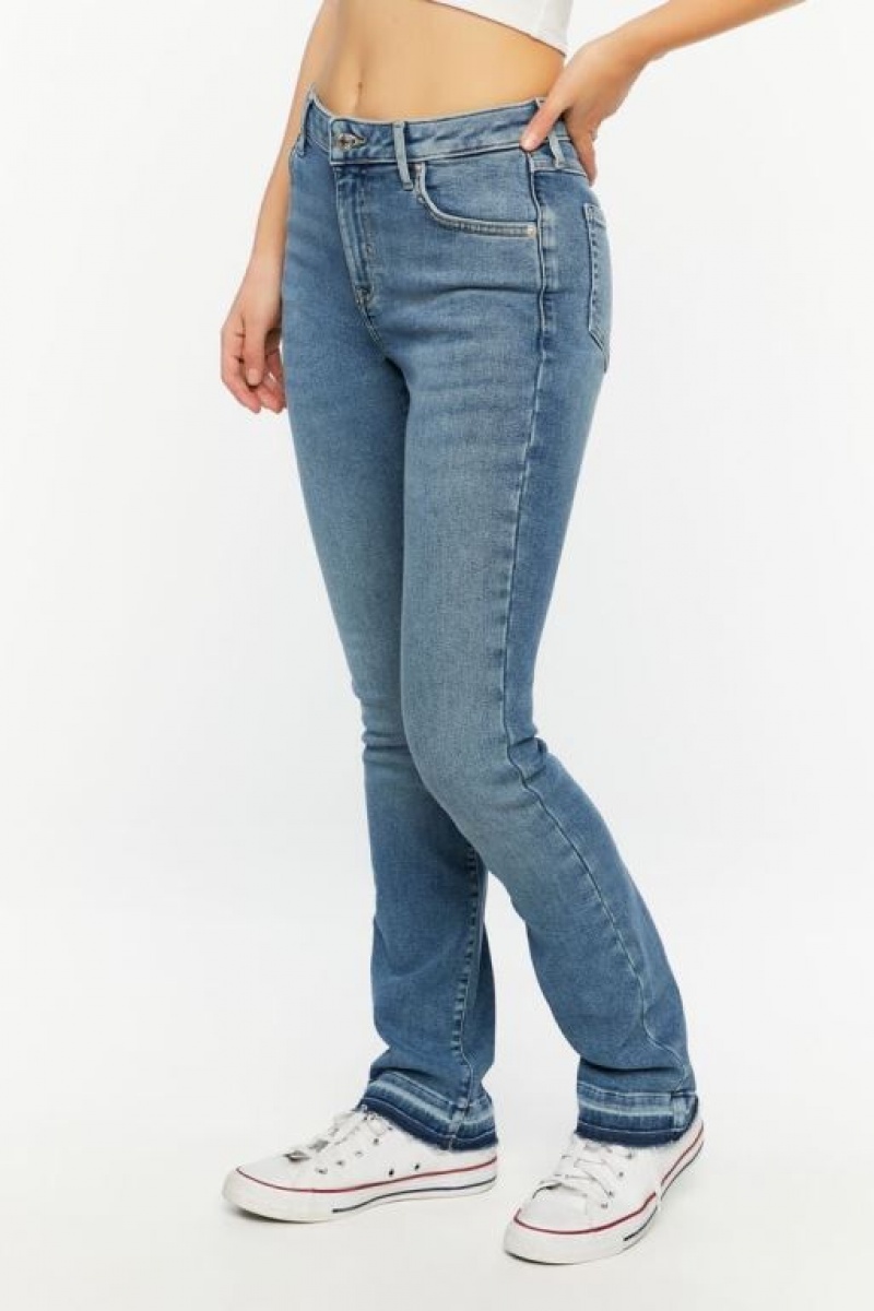 Jeans Forever 21 Recycled Cotton High Rise Bootcut Mujer Azules | 3GpJSYocIN4