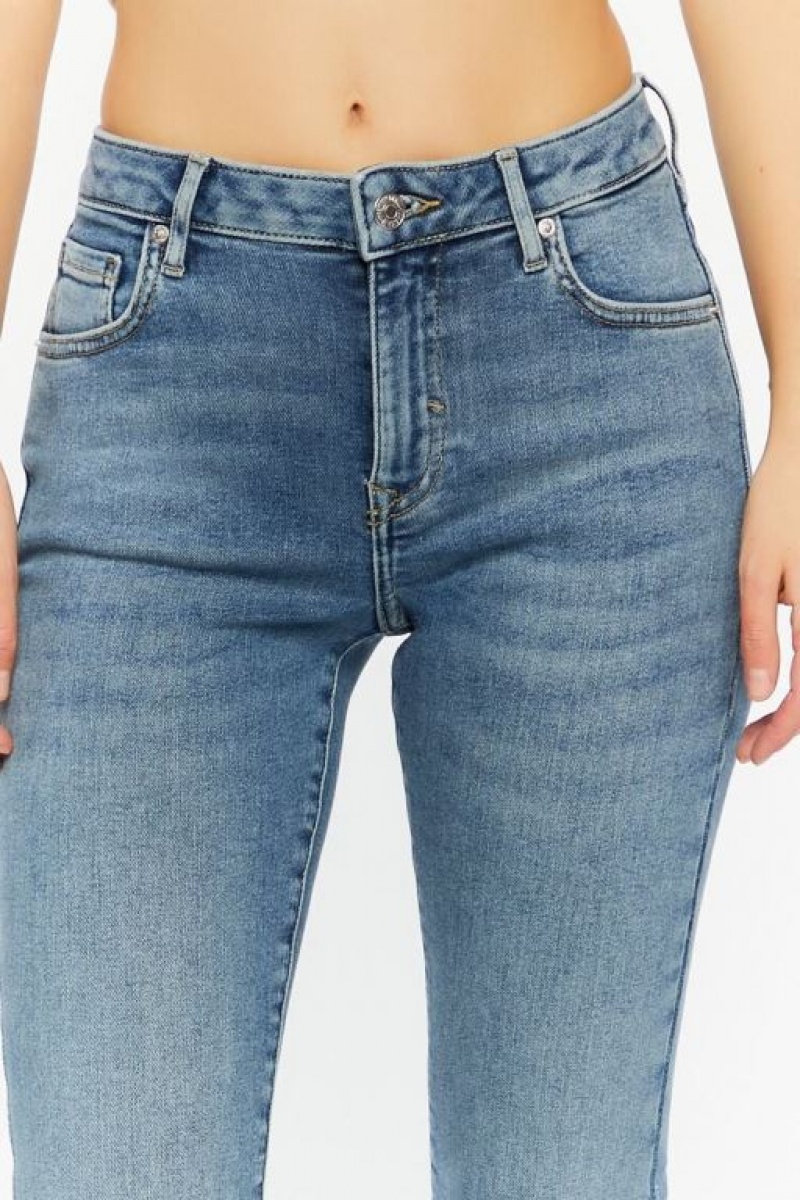 Jeans Forever 21 Recycled Cotton High Rise Bootcut Mujer Azules | 3GpJSYocIN4