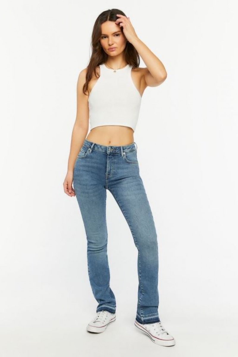 Jeans Forever 21 Recycled Cotton High Rise Bootcut Mujer Azules | 3GpJSYocIN4