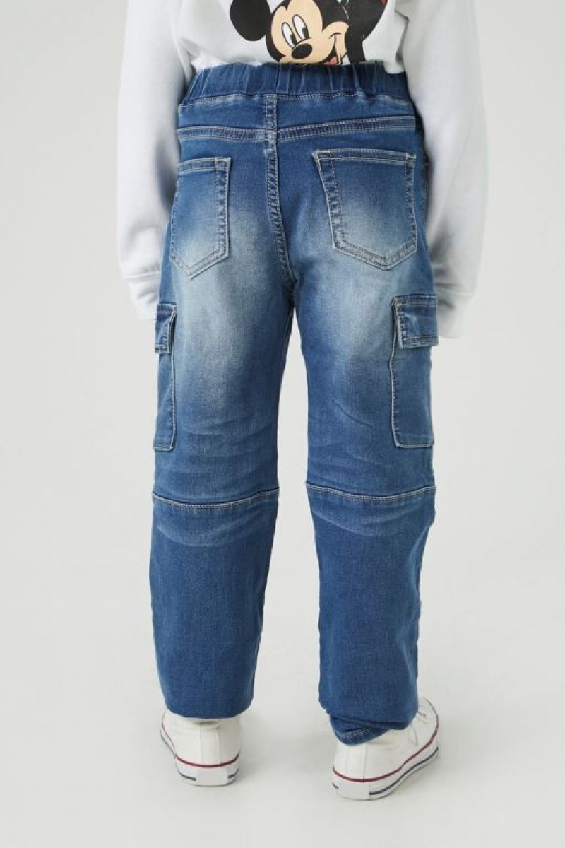 Jeans Forever 21 Slim Fit Drawstring Girls Boys Niños Azules | du8zlVC4y6E