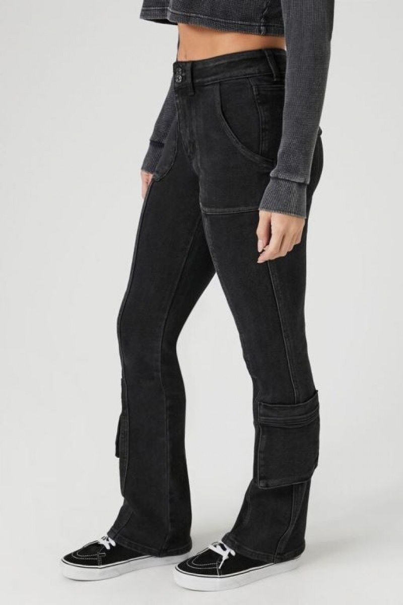 Jeans Forever 21 Stretch Denim Bootcut Mujer Negras | 6iCT0cJFzL6