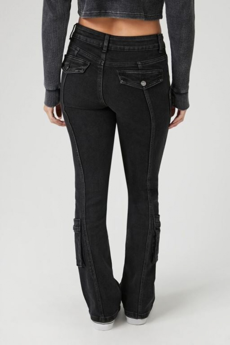 Jeans Forever 21 Stretch Denim Bootcut Mujer Negras | 6iCT0cJFzL6