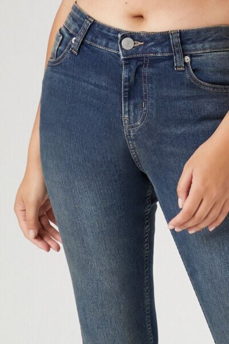 Jeans Forever 21 Stretch Denim Bootcut Mujer Azules | IvP8Rtwe3Nh