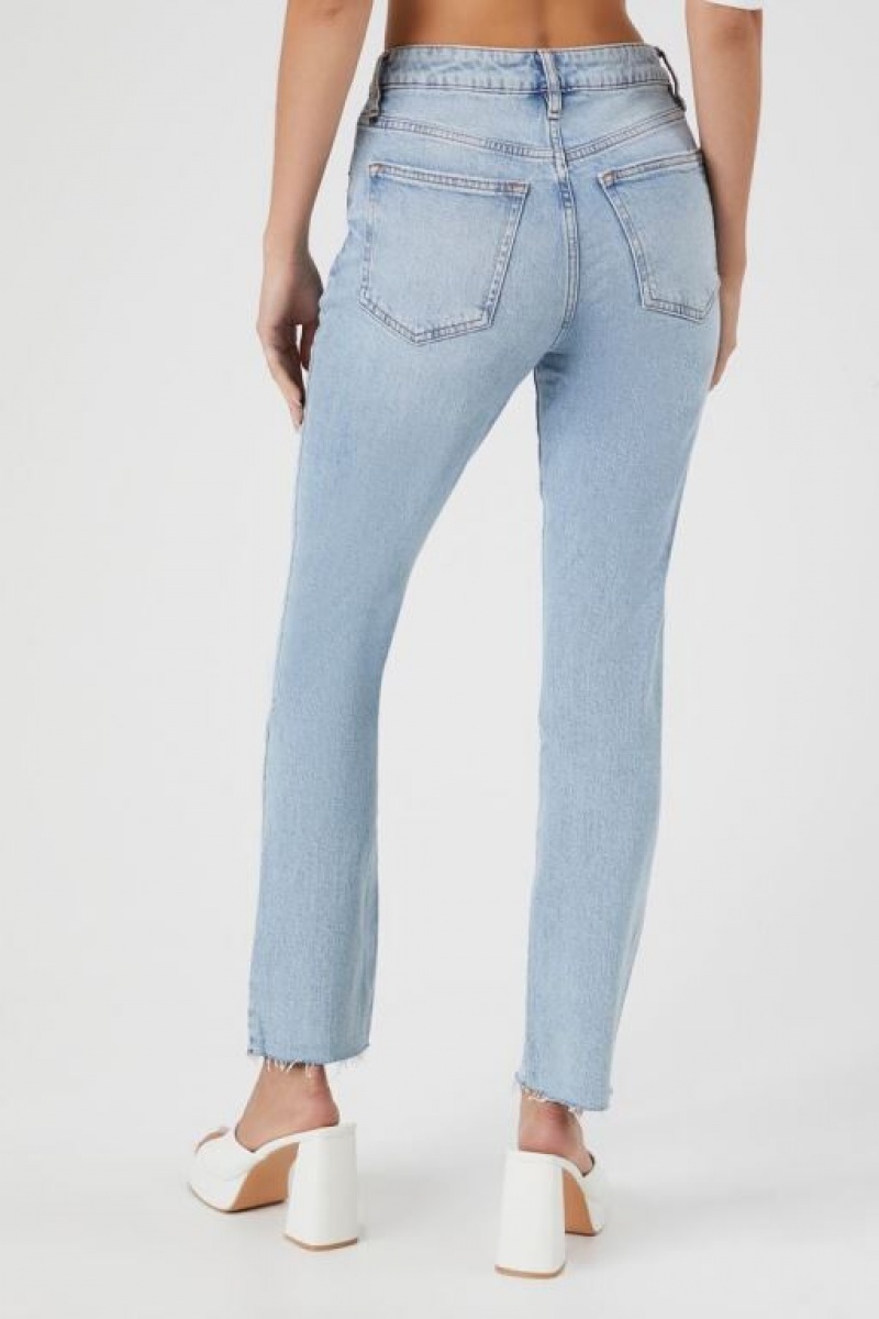 Jeans Forever 21 Stretch Denim Directo Mujer Azules Claro | RhaTM9FByba