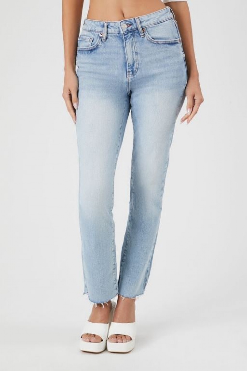 Jeans Forever 21 Stretch Denim Directo Mujer Azules Claro | RhaTM9FByba