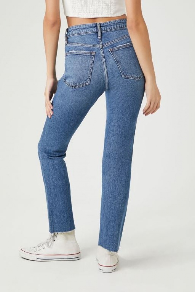 Jeans Forever 21 Stretch Denim Directo Mujer Azules | tDdPGzLotRc