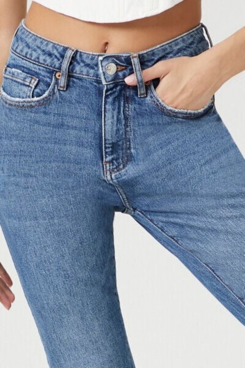 Jeans Forever 21 Stretch Denim Directo Mujer Azules | tDdPGzLotRc