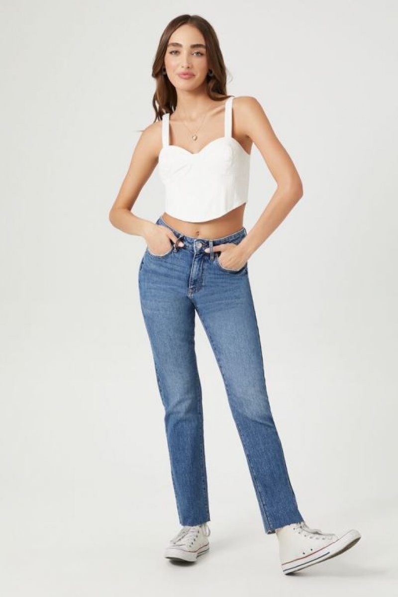 Jeans Forever 21 Stretch Denim Directo Mujer Azules | tDdPGzLotRc