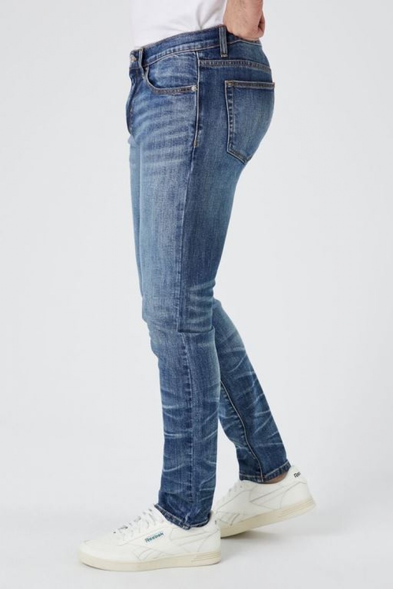 Jeans Forever 21 Stretch Denim Flaco Hombre Azules | C9DExBsF3vs