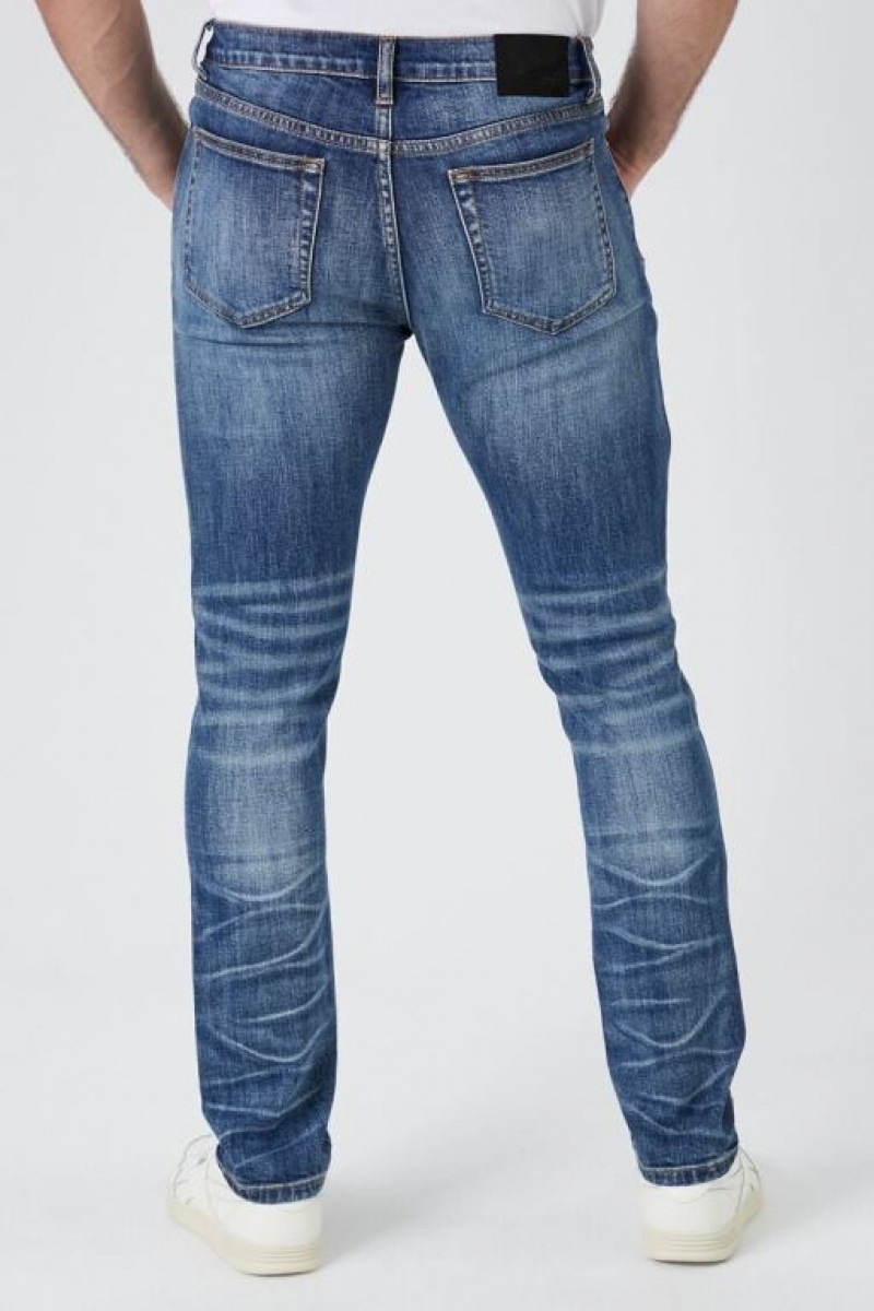 Jeans Forever 21 Stretch Denim Flaco Hombre Azules | C9DExBsF3vs