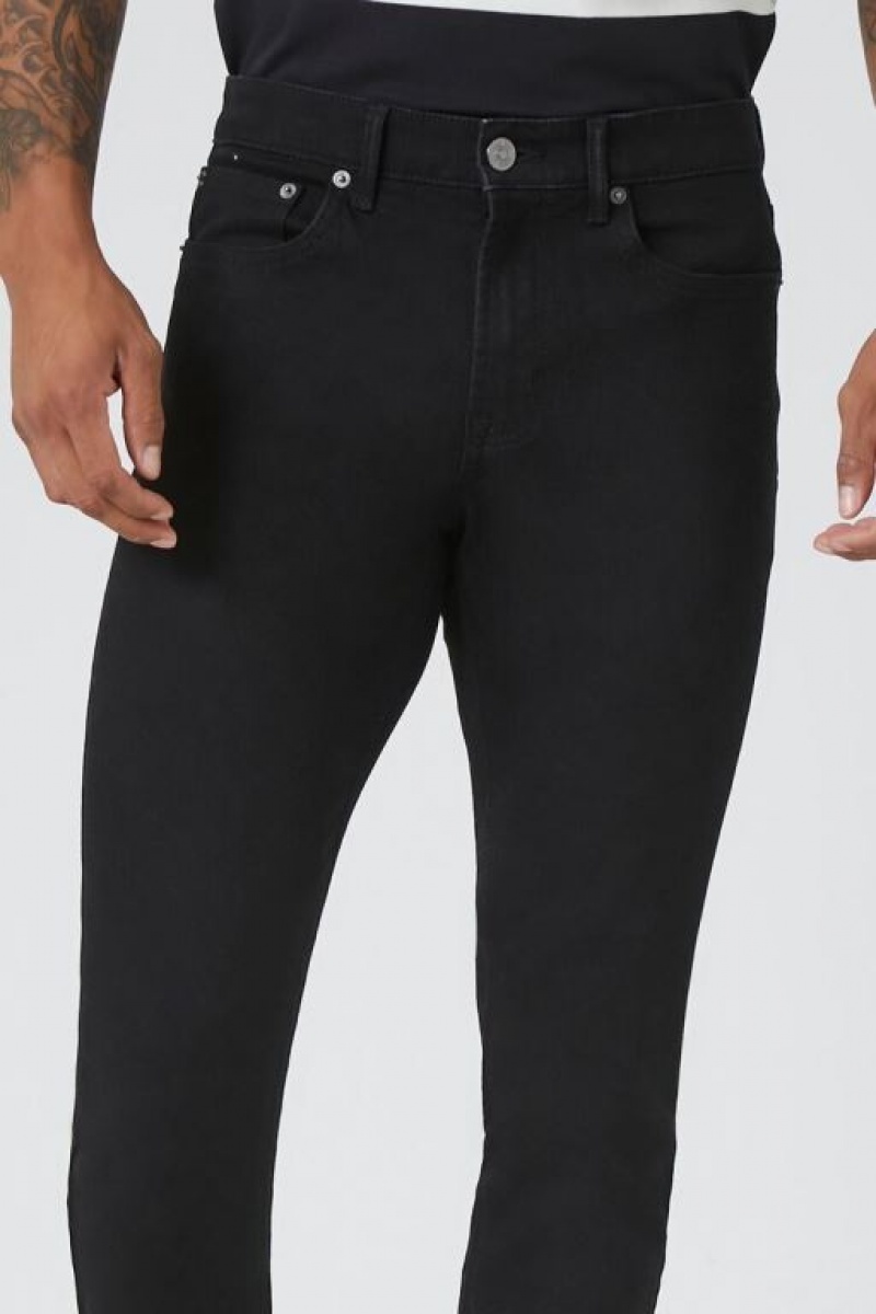 Jeans Forever 21 Stretch Denim Flaco Hombre Negras | 2mUCSH9Izge