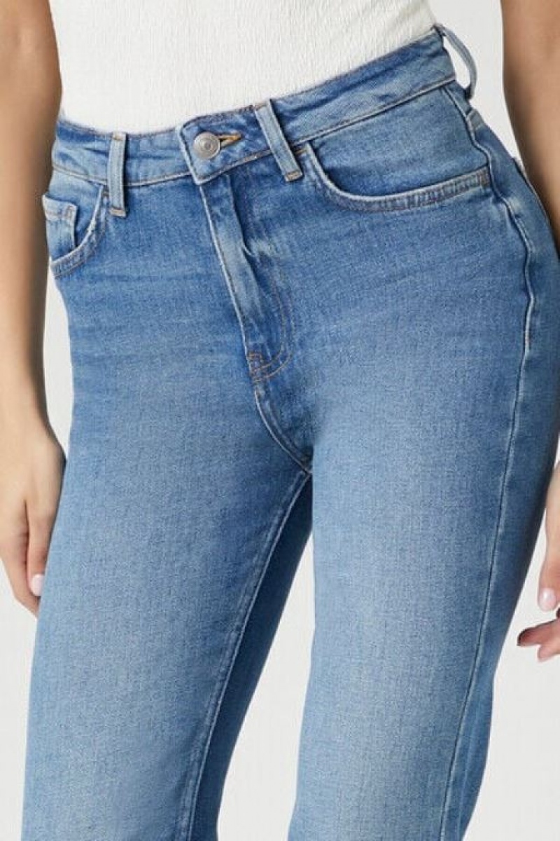 Jeans Forever 21 Stretch Denim Flare Mujer Azules | ttNCqyep5g8