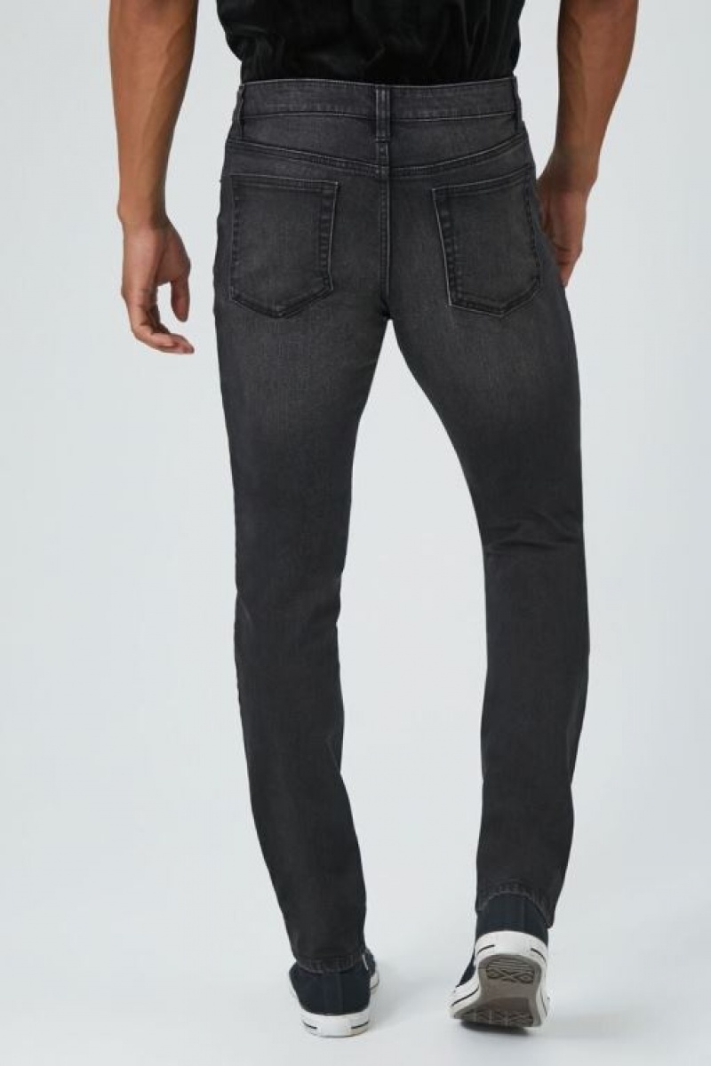 Jeans Forever 21 Stretch Denim Slim Fit Hombre Negras | QbpsFMe2H2c