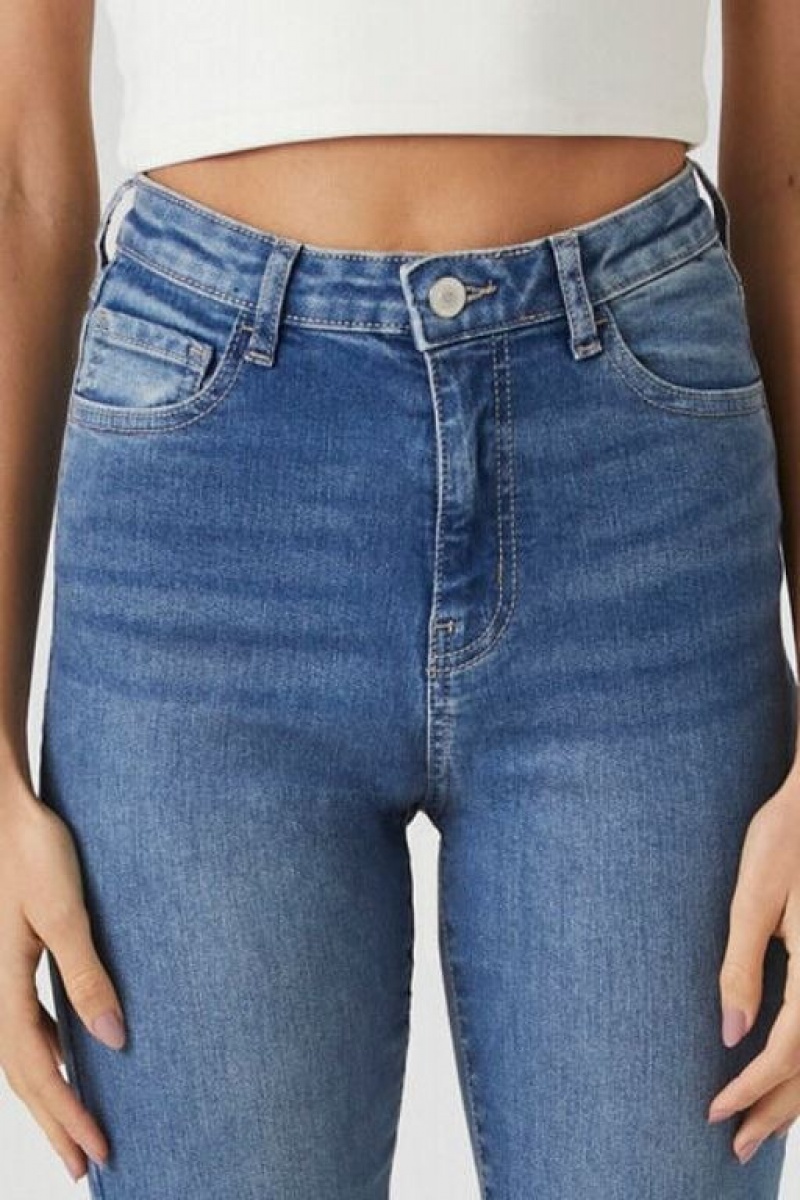 Jeans Forever 21 Tall Stretch Denim Flaco Mujer Azules | PqFSyvnblyo