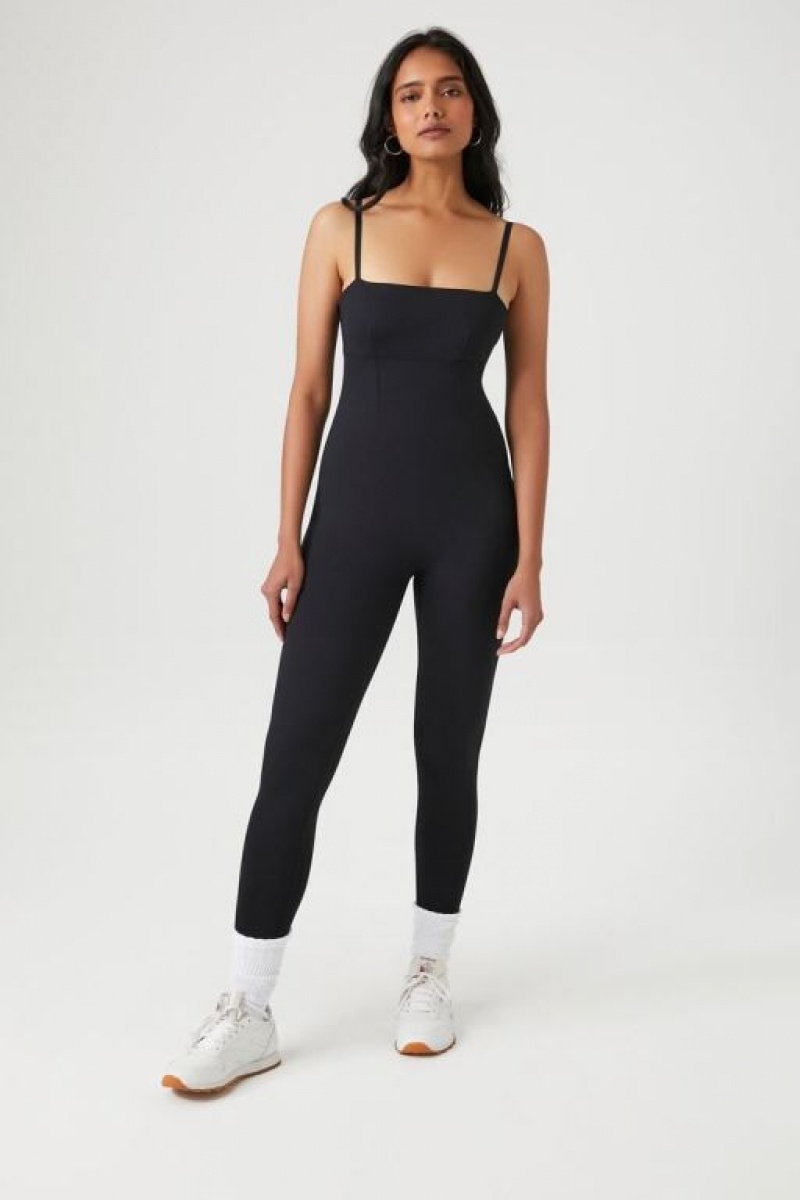 Jumpsuits Forever 21 Fitted Cami Jumpsuit Mujer Negras | plFxa8Wt20U