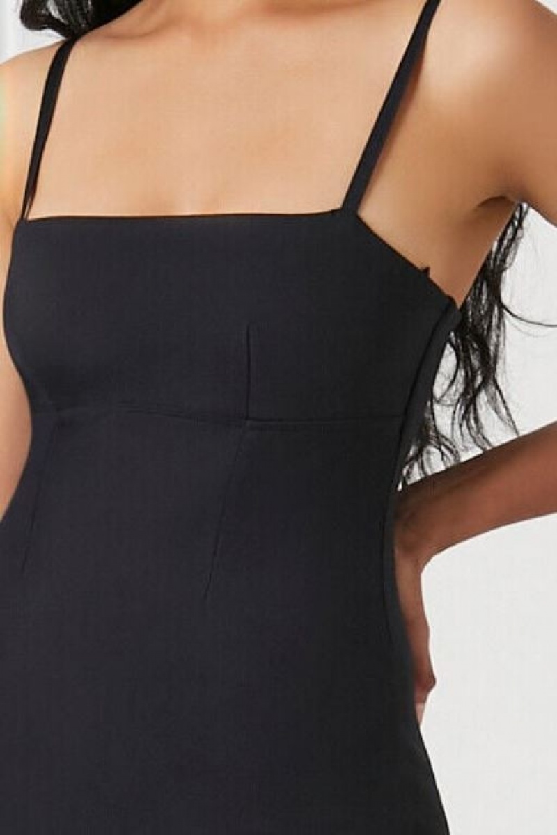 Jumpsuits Forever 21 Fitted Cami Jumpsuit Mujer Negras | plFxa8Wt20U