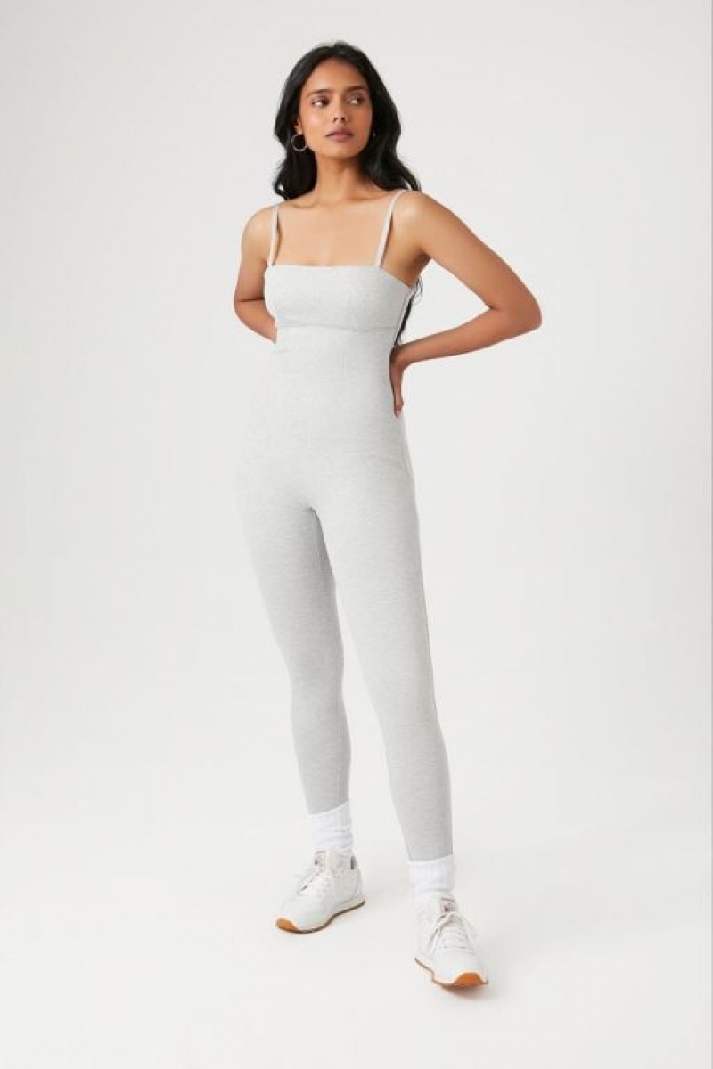 Jumpsuits Forever 21 Fitted Cami Jumpsuit Mujer Gris | 1hrKZPPPLDL