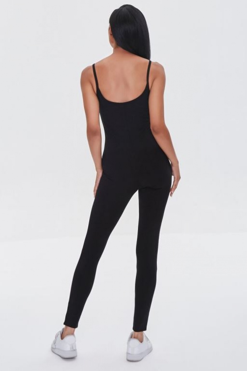 Jumpsuits Forever 21 Fitted Cami Jumpsuit Mujer Negras | vDj0YZbB5zM